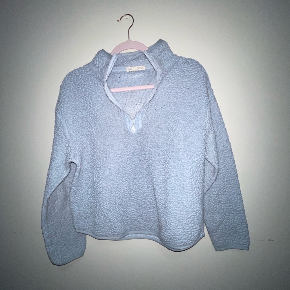 Cozy Blue Sherpa Pullover